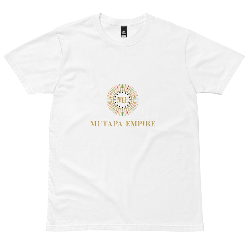 MUTAPA Gold Logo Men's White T-shirt 2